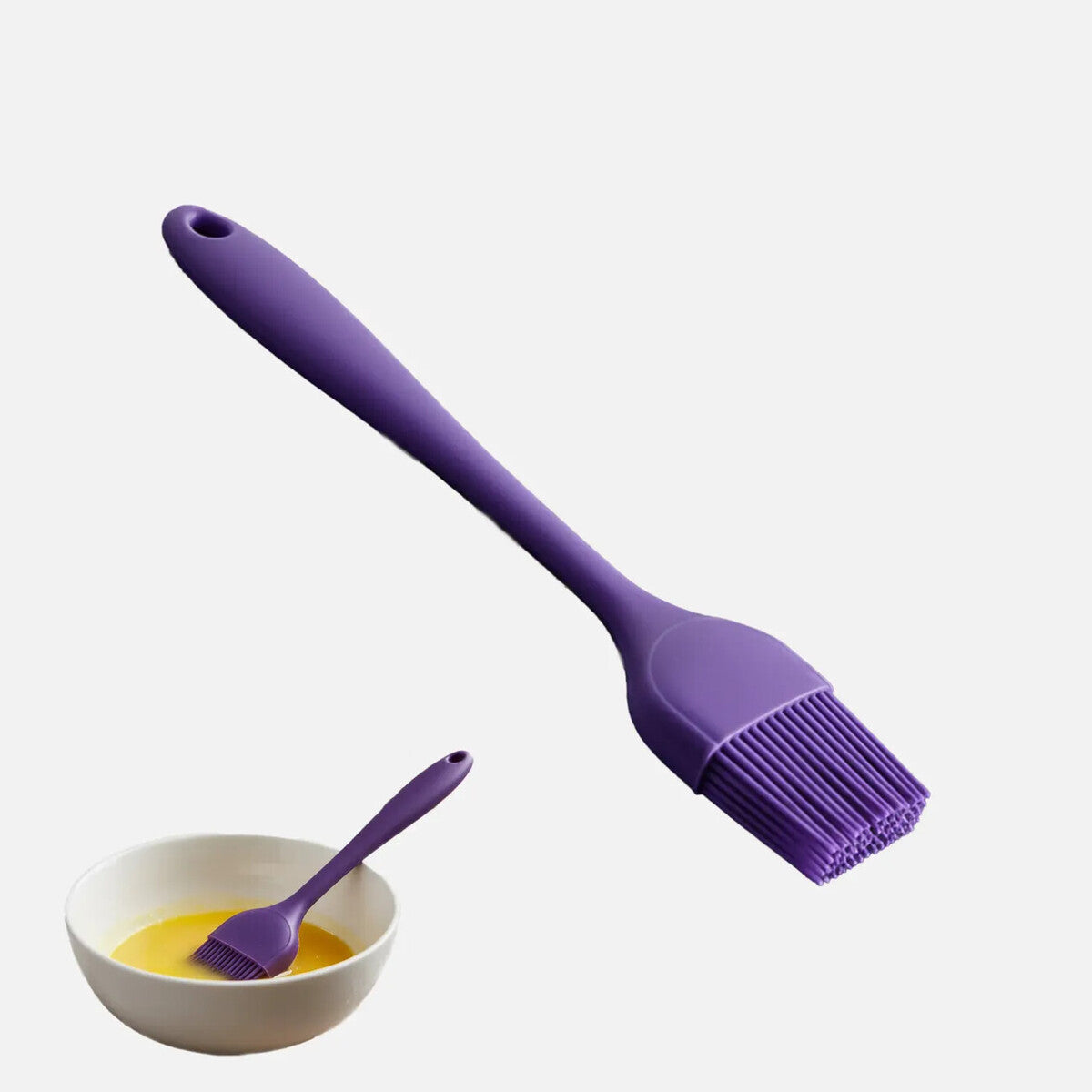 Orsina Zing Silicone Pastry Brush – Heat-Resistant Basting Tool, Purple
