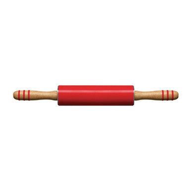 Orsina Non-Stick Silicone Rolling Pin – Red Dough Roller for Baking