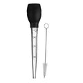 Orsina Silicone Baster with Cleaning Brush – Black Kitchen Roasting Tool