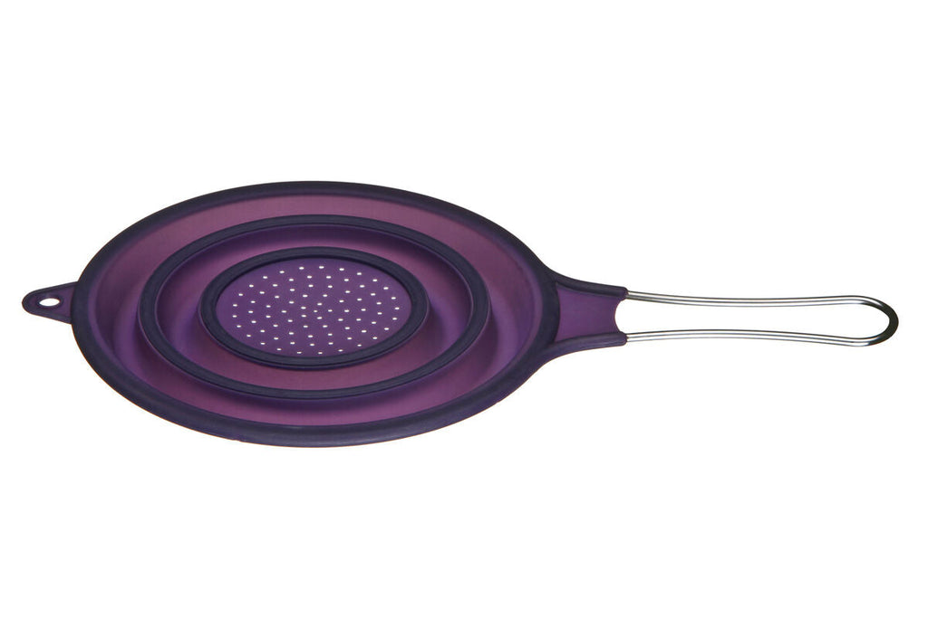 Orsina Silicone Collapsible Strainer – Space Saving Purple Colander