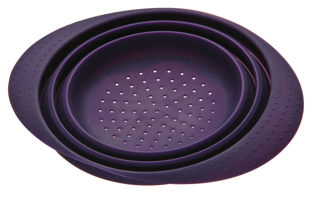 Orsina Purple Collapsible Colander – Space-Saving Kitchen Food Strainer