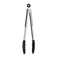 Orsina Zing Black Silicone and Stainless Steel Tongs – Heat Resistant