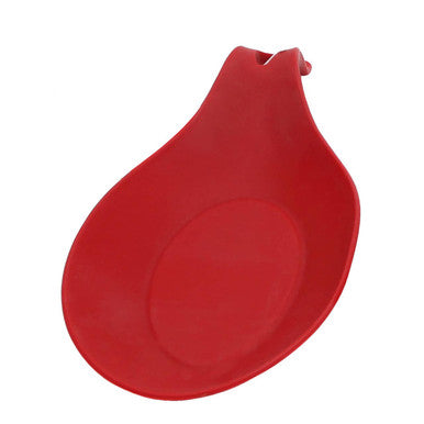 Orsina Zing Red Spoon Rest – Heat-Resistant Silicone Kitchen Utensil Holder
