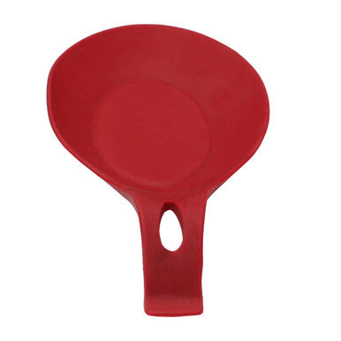Orsina Zing Red Spoon Rest – Heat-Resistant Silicone Kitchen Utensil Holder