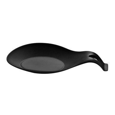 Orsina Silicone Spoon Rest – Heat Resistant Kitchen Utensil Holder, Black