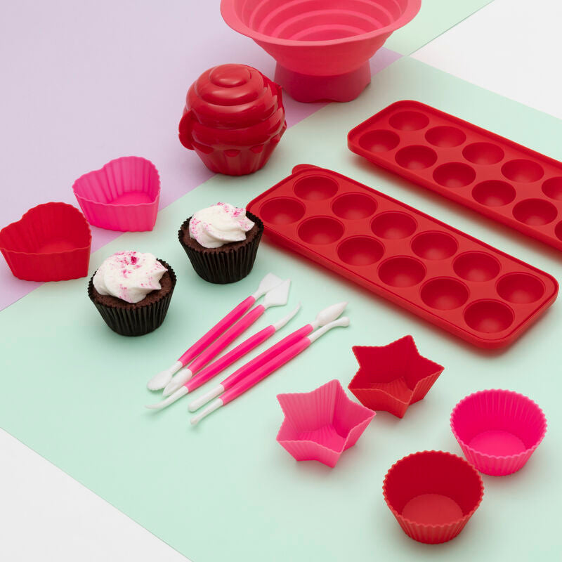 Orsina Non-Stick Star Silicone Moulds – Set of 4 Heat Resistant Trays