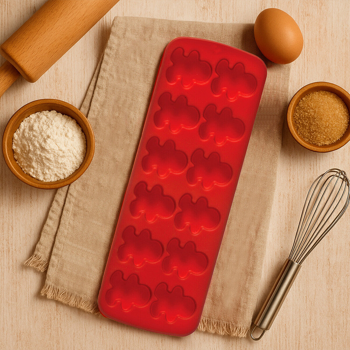 Orsina Silicone Gingerbread Men Mould - 12 Cavity Cake & Chocolate Tray
