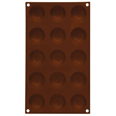 Orsina 15-Cavity Flower Silicone Chocolate Mould – Sunflower Shape
