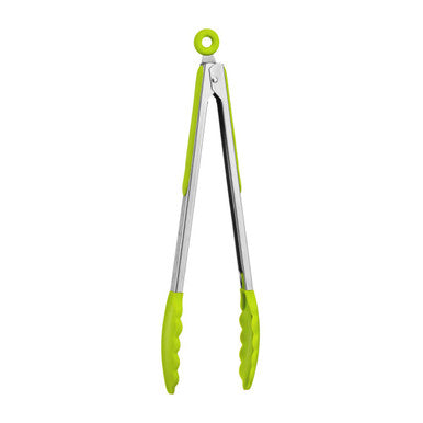 Orsina Silicone and Stainless Steel Kitchen Tongs – Lime Green