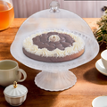 Orsina Faye Clear Acrylic Cake Stand with Dome | Round Pedestal Server