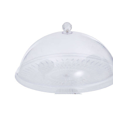 Orsina Faye Clear Acrylic Cake Stand with Dome Lid – Dessert Display