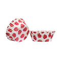 Orsina Strawberry Fields Cupcake Cases – 60 Pcs Greaseproof Liners