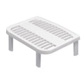 Orsina Jago Stackable Kitchen Storage Shelf – White Slatted Riser