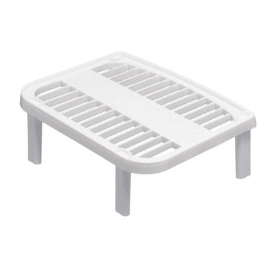 Orsina Jago Stackable Kitchen Storage Shelf – White Slatted Riser
