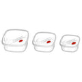 Orsina Kuda Clear Plastic Food Storage Containers - 3 Piece Set