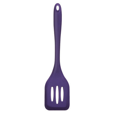 Orsina Purple Silicone Slotted Turner – Heat Resistant Kitchen Spatula