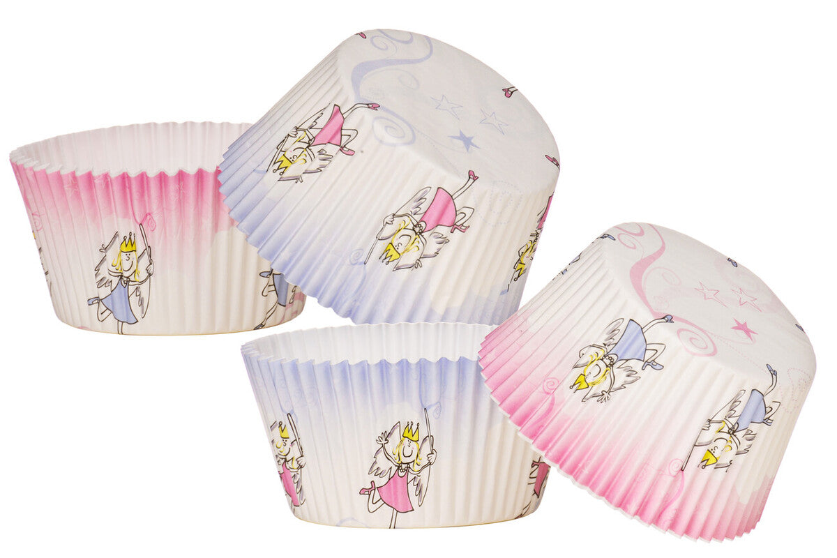Orsina Fairy Large Cupcake Cases – 40 Pack Greaseproof Princess Liners