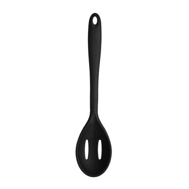 Orsina Zing Black Silicone Slotted Spoon | Nonstick Safe Kitchen Tool