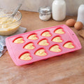 Orsina Heart Silicone Ice Cube Tray – 11 Cavity Red Chocolate Mould