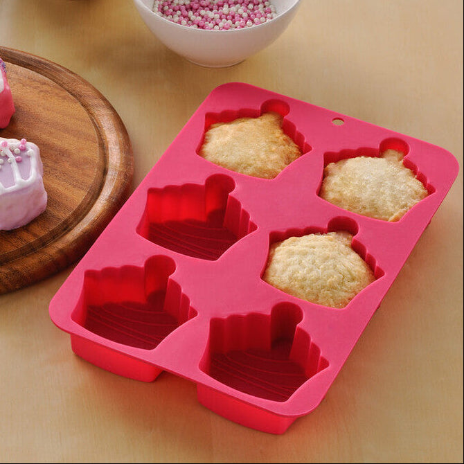 Orsina Hallie Cupcake Baking Set – 3-Piece Silicone Mould and Spatula