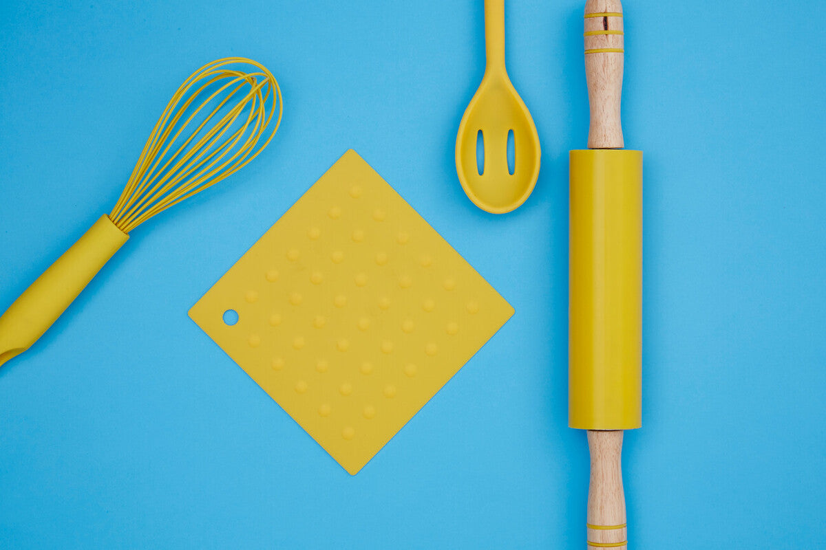 Orsina Zing Silicone Whisk – Nonstick Safe Yellow Kitchen Tool