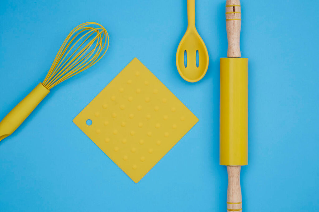Orsina Zing Yellow Silicone Trivet – Heat Resistant Non-Slip Kitchen Mat
