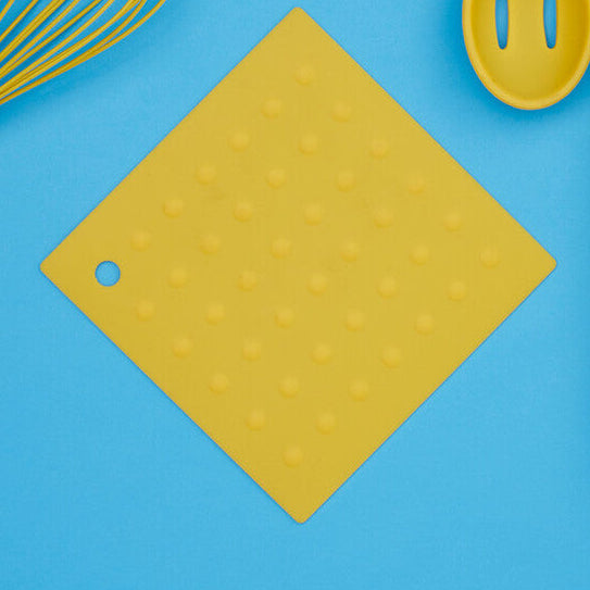 Orsina Zing Yellow Silicone Trivet – Heat Resistant Non-Slip Kitchen Mat