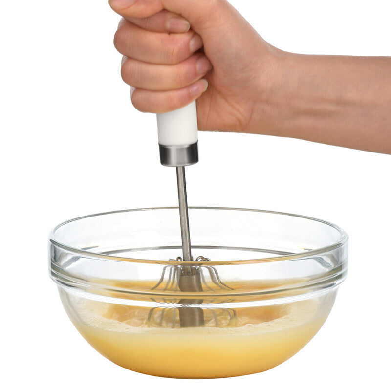 Orsina Zamin Stainless Steel Press & Spin Whisks - Set of 2