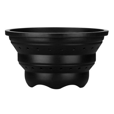 Orsina Collapsible Silicone Colander and Food Steamer – Black
