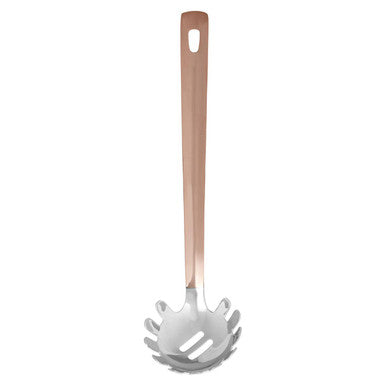 Orsina Stainless Steel Spaghetti Spoon with Copper Finish Handle