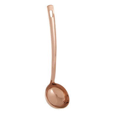Orsina Freya Rose Gold Stainless Steel Soup Ladle with Deep Bowl