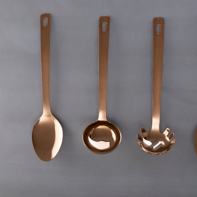 Orsina Freya Rose Gold Stainless Steel Kitchen Spoon for Cooking
