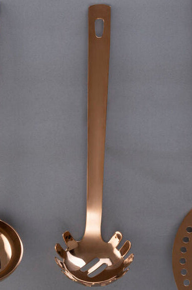 Orsina Freya Rose Gold Spaghetti Spoon | Stainless Steel Pasta Server