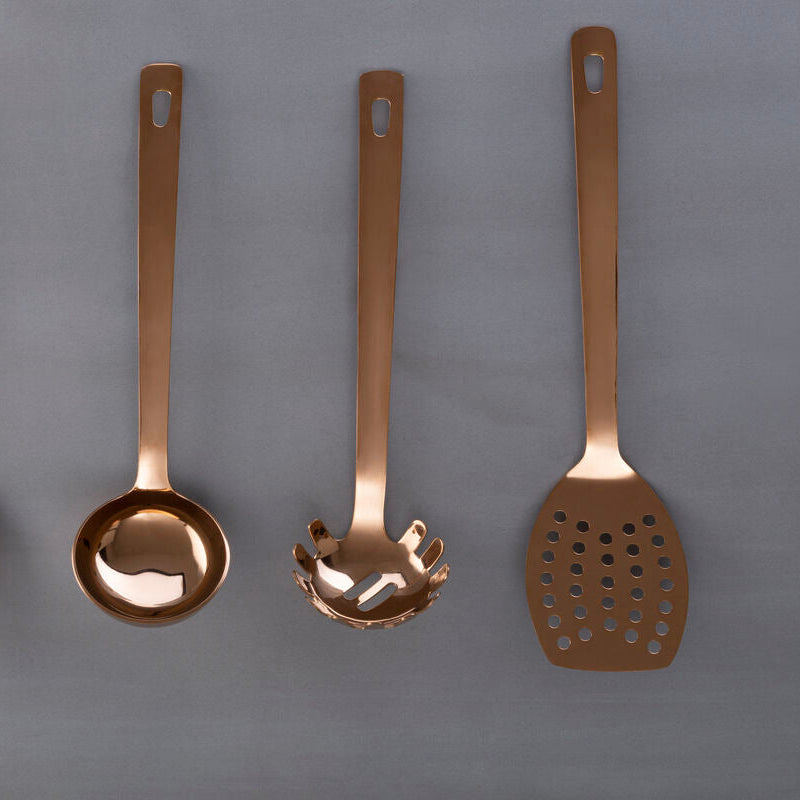 Orsina Freya Slotted Turner – Rose Gold Stainless Steel Spatula