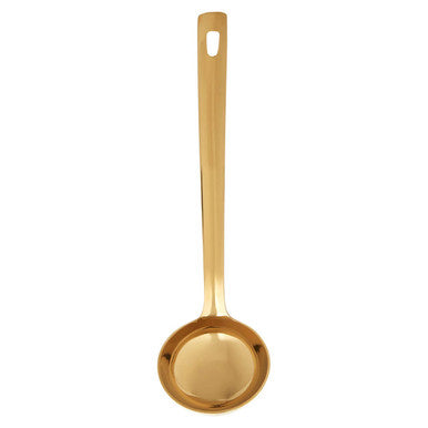 Orsina Freya Gold Finish Stainless Steel Ladle with Ergonomic Handle