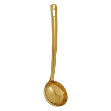 Orsina Freya Gold Finish Stainless Steel Ladle with Ergonomic Handle
