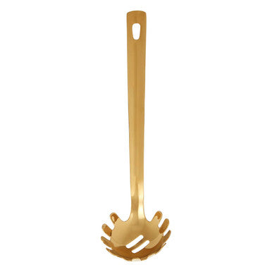 Orsina Gold Finish Spaghetti Spoon | Stainless Steel Pasta Server