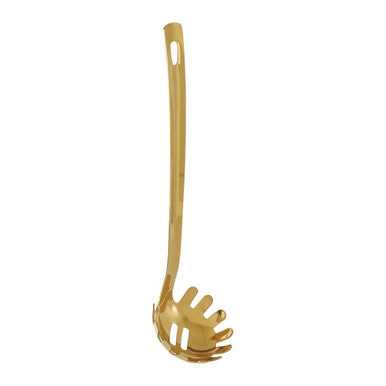 Orsina Gold Finish Spaghetti Spoon | Stainless Steel Pasta Server