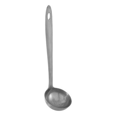 Orsina Stainless Steel Soup Ladle – Brushed Silver Kitchen Utensil