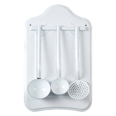 Orsina Hygge Kitchen Utensil Set with Wall-Mounted Stand | Black