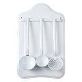 Orsina Hygge Kitchen Utensil Set with Wall-Mounted Stand | Black