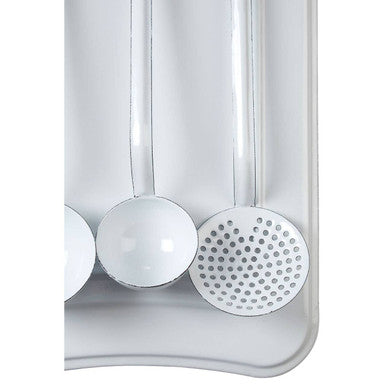 Orsina Hygge Kitchen Utensil Set with Wall-Mounted Stand | Black