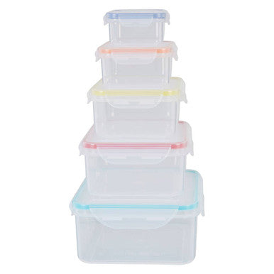 Orsina Herrela 5-Piece Airtight Food Containers - Rectangular Set