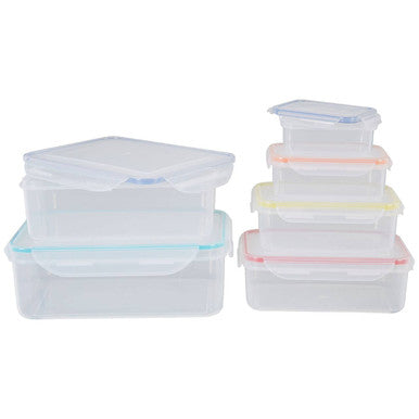 Orsina Herrela 6-Piece Rectangular Food Containers with Airtight Lids
