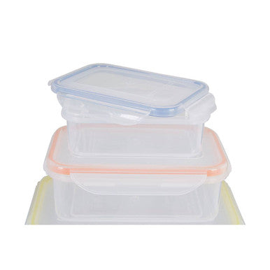 Orsina Herrela 6-Piece Rectangular Food Containers with Airtight Lids