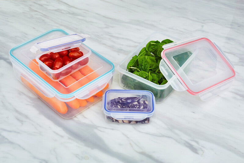 Orsina Herrela 5-Piece Square Food Containers with Airtight Lids