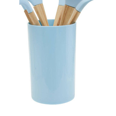 Orsina Zing 7-Piece Kitchen Utensil Set with Holder – Pastel Blue