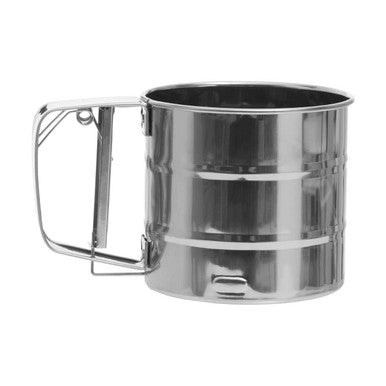Orsina Zing Stainless Steel Flour Sifter – 250ml Mechanical Sifter