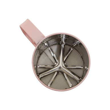 Orsina Zing Mechanical Flour Sifter - 250ml Stainless Steel - Pink