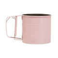 Orsina Zing Mechanical Flour Sifter - 250ml Stainless Steel - Pink